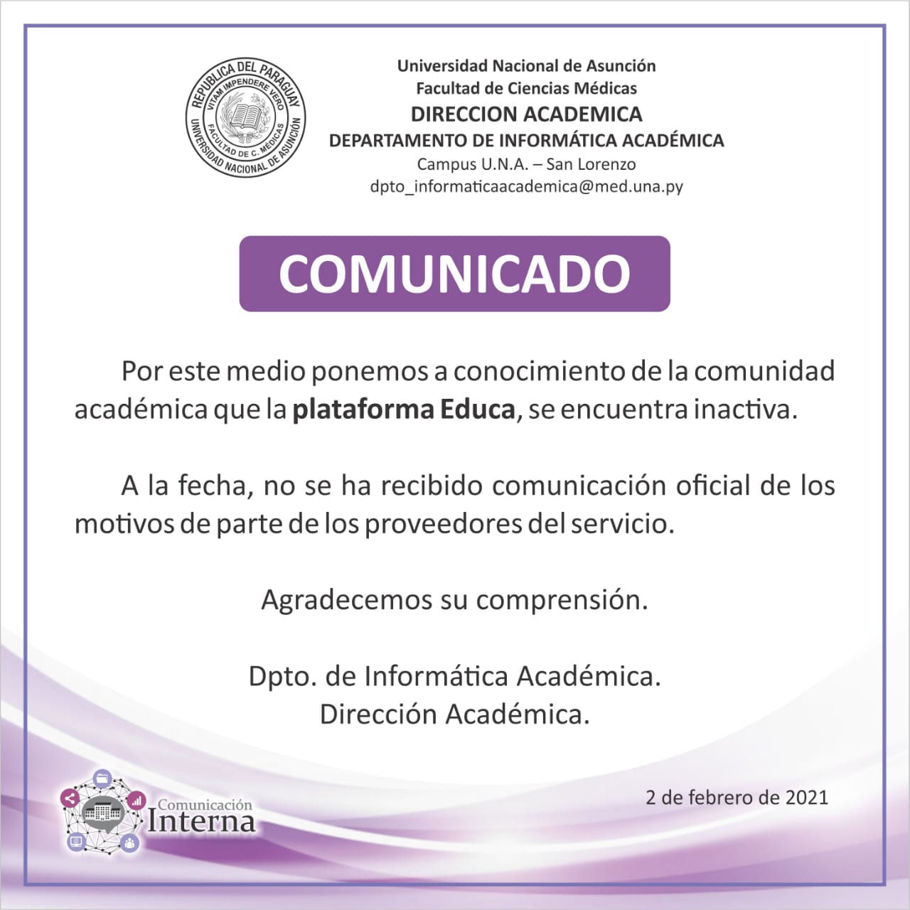 Comunicado